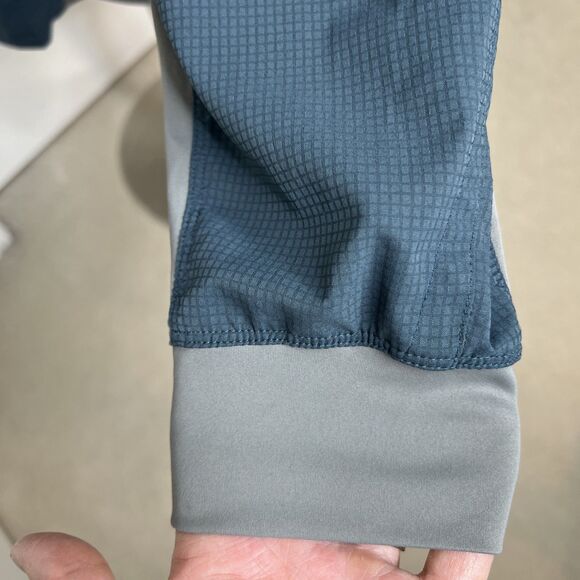 SIMMS Fishing Shirt Men's XL Teal Blue Long Sleeve Vented Snap Outdoor Pockets - Picture 6 of 12